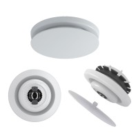Round Ceiling Register with cover, 3-port Exhaust